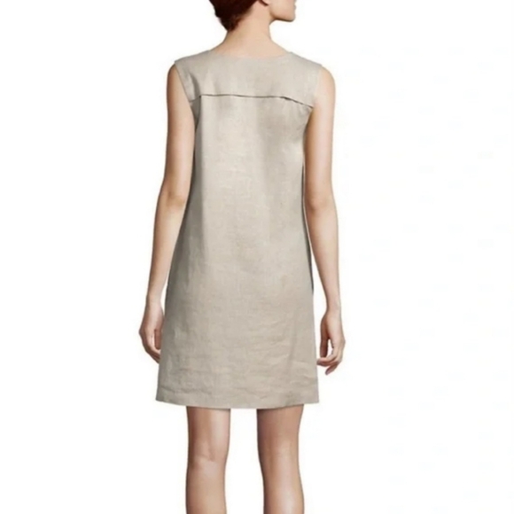 Theory Didianne Tierra linen blend sleeveless sheath dress - Picture 2 of 11